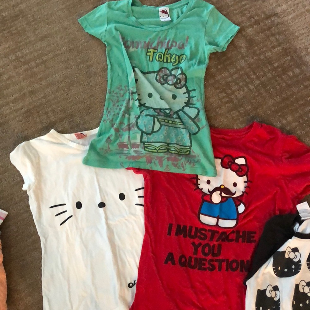 Bundle of hello kitty tops.